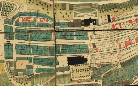 Vorschaubild Stadt Bern mit Quartiereinteilung ca. 1810
