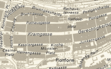 Vorschaubild Übersichtsplan Stadt Bern 1972