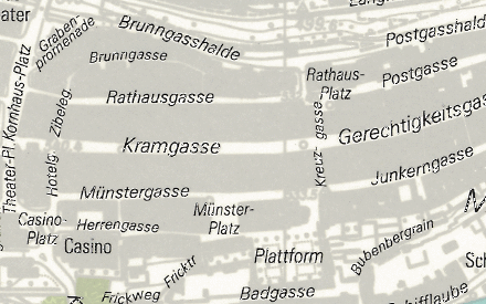 Vorschaubild Übersichtsplan Stadt Bern 1985